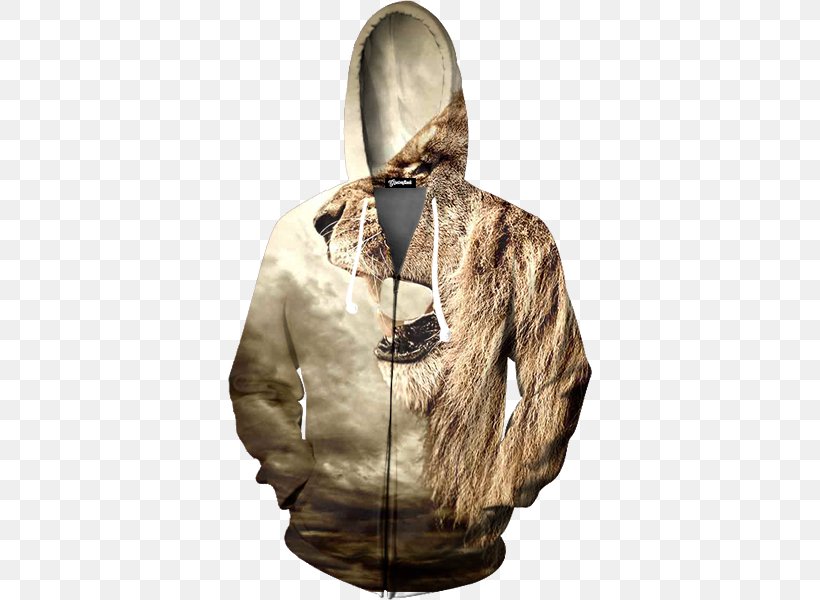 Hoodie Lion Clothing Outerwear, PNG, 600x600px, Hoodie, Bluza, Clothing, Fur, Fur Clothing Download Free