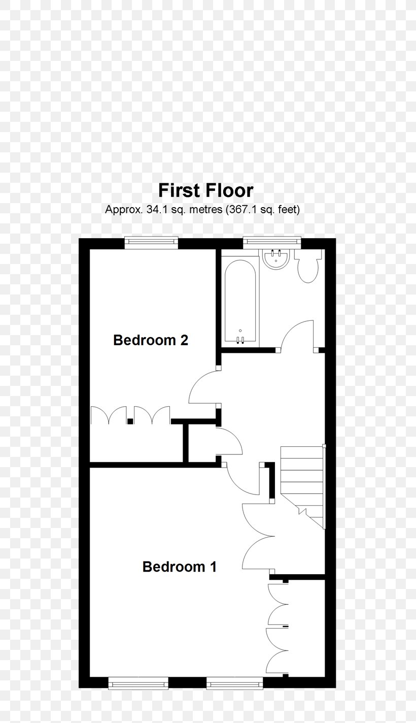 Terraced House Floor Plan DNG Rock Road, Booterstown Estate Agents And Blackrock Estate Agents, PNG, 520x1424px, House, Area, Bathroom, Bedroom, Black And White Download Free