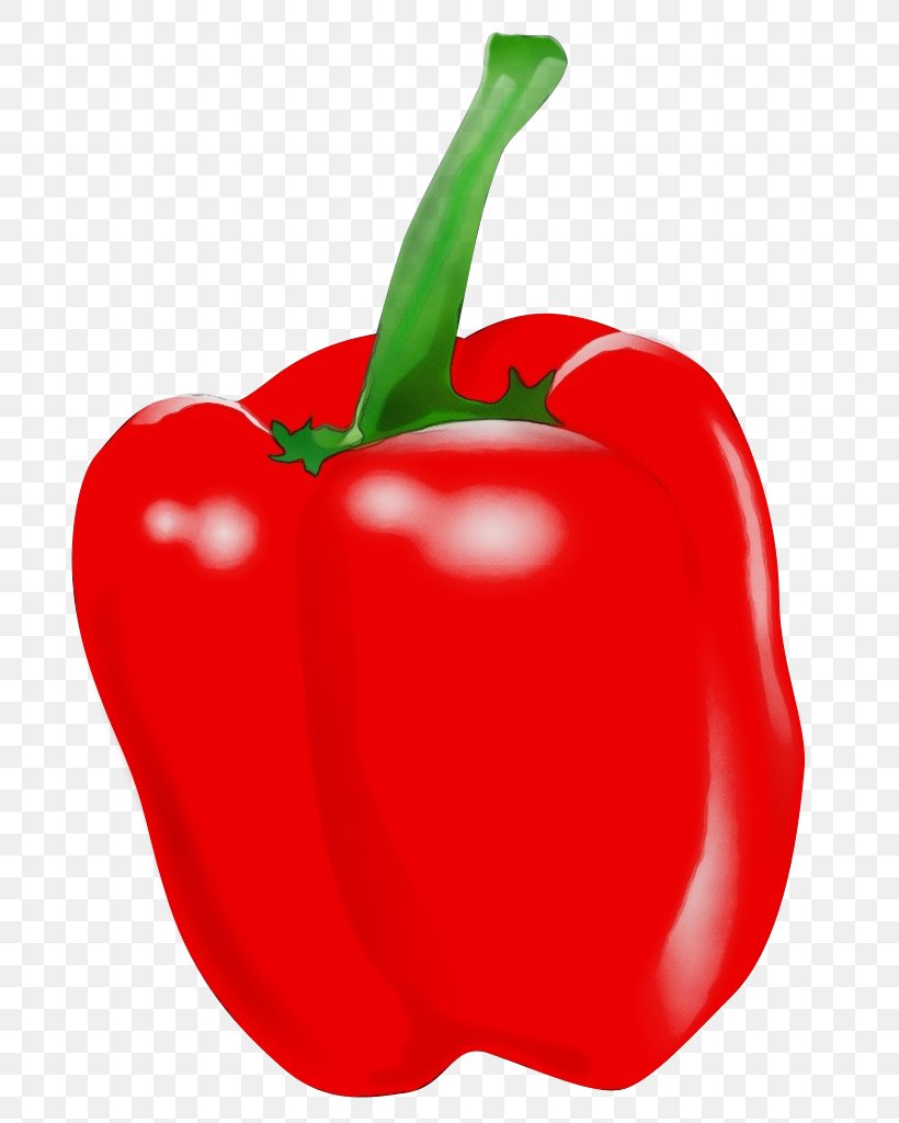 Pimiento Bell Pepper Natural Foods Vegetable Red, PNG, 768x1024px, Watercolor, Bell Pepper, Capsicum, Food, Natural Foods Download Free