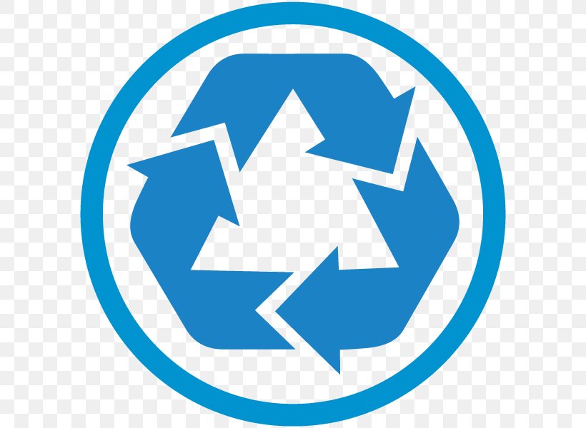 Recycling Symbol Recycling Bin, PNG, 600x600px, Recycling Symbol, Area, Blue, Brand, Logo Download Free