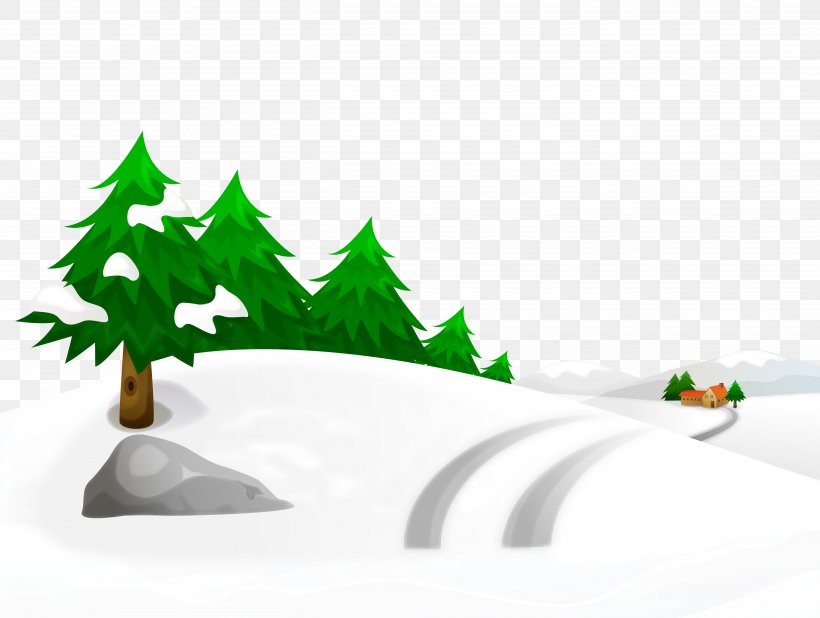 Snow Winter Illustration, PNG, 5044x3803px, Tree, Grass, Green, Illustration, Leaf Download Free