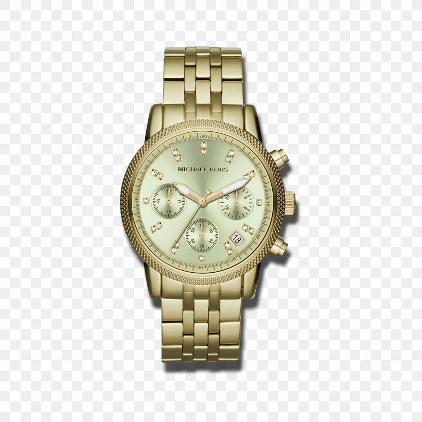 Michael Kors Women's Parker Chronograph Watch Michael Kors Women's Ritz Jewellery Gold, PNG, 2257x2257px, Watch, Brand, Chronograph, Designer, Gold Download Free