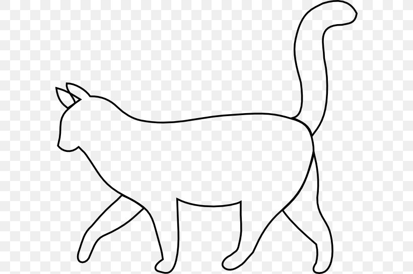 Siamese Cat Outline Silhouette Clip Art, PNG, 600x545px, Siamese Cat, Animal Figure, Area, Black, Black And White Download Free