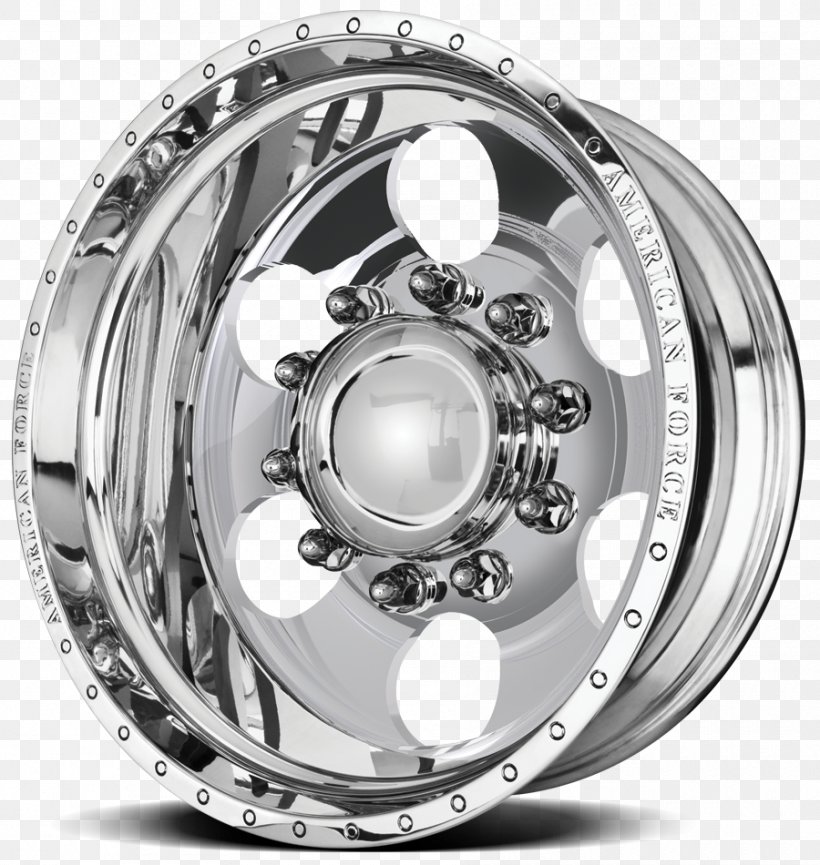 Alloy Wheel American Force Wheels Car 1999 Ford F-350, PNG, 900x950px, Alloy Wheel, American Force Wheels, Auto Part, Automotive Wheel System, Black And White Download Free
