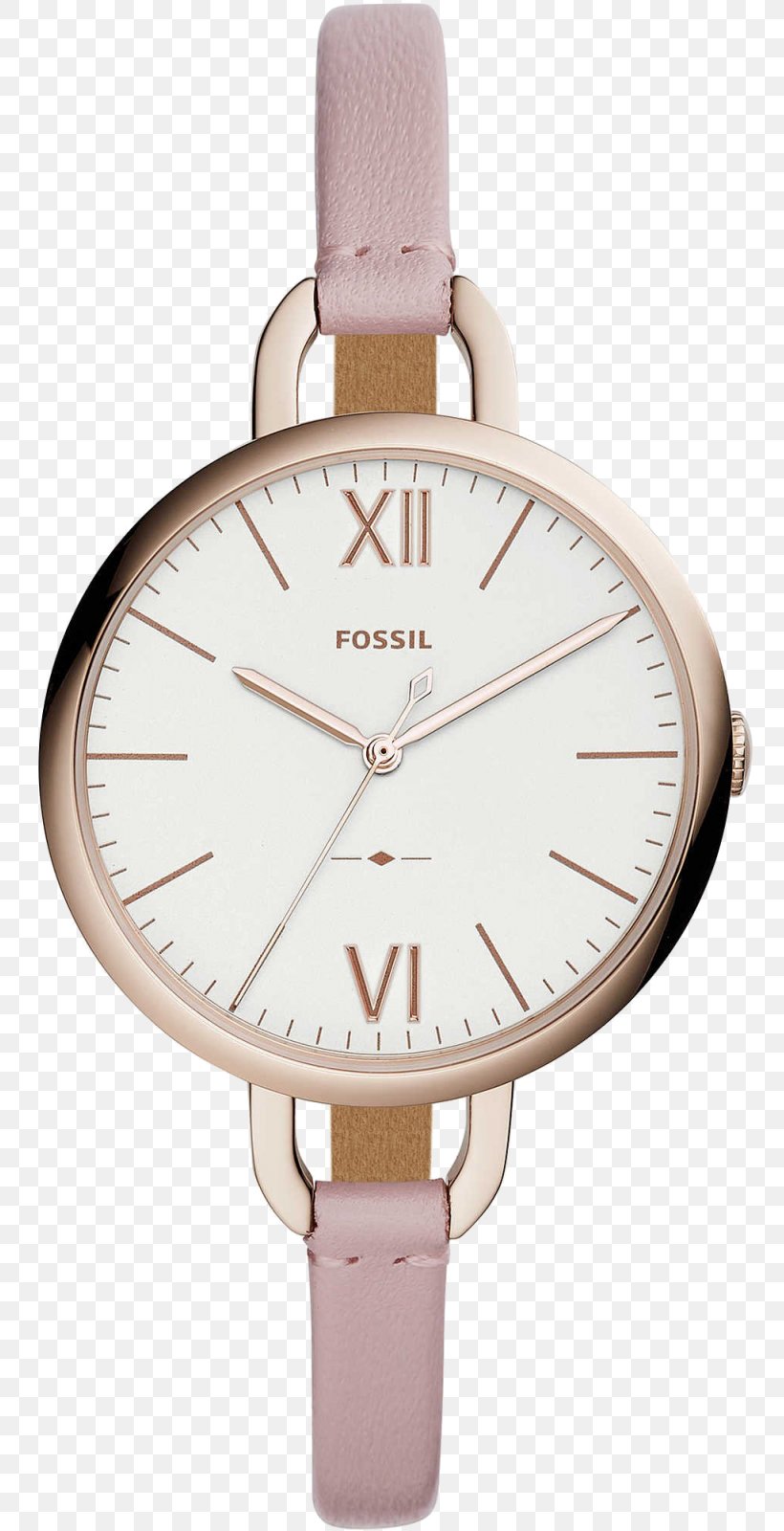 Fossil Group Watch Strap Canada Quartz Clock, PNG, 761x1600px, Fossil Group, Beige, Brown, Buckle, Canada Download Free