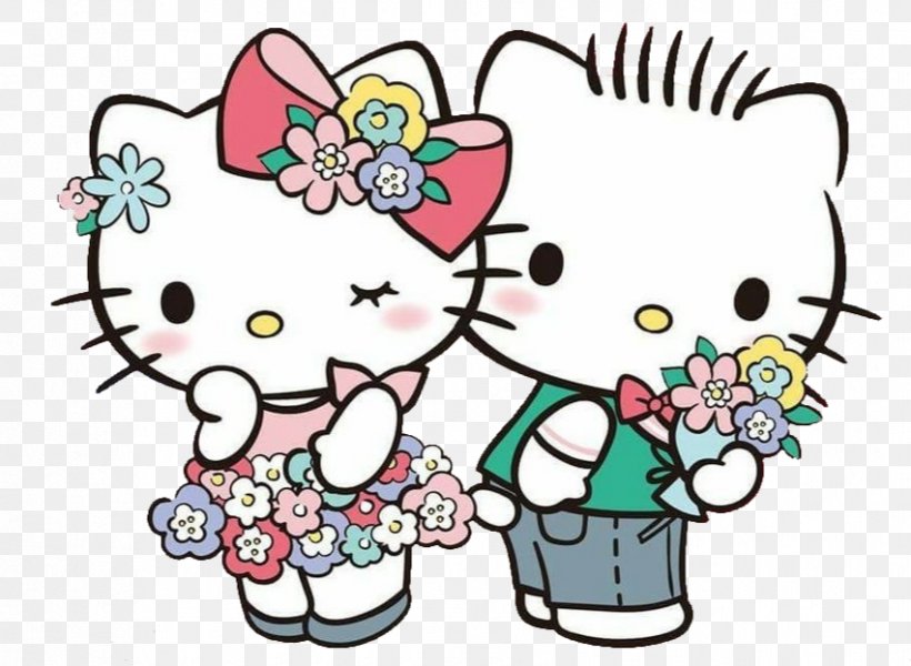 Hello Kitty Cat Image Sticker Macy's Thanksgiving Day Parade, PNG, 851x623px, Hello Kitty, Cartoon, Cat, Character, Cheek Download Free