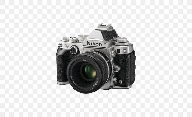 Nikon Df Nikon D4 Full-frame Digital SLR Camera, PNG, 500x500px, Nikon Df, Autofocus, Camera, Camera Accessory, Camera Lens Download Free