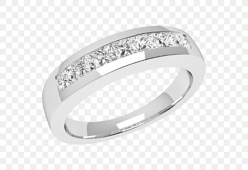 Wedding Ring Diamond Eternity Ring Princess Cut, PNG, 560x560px, Ring, Body Jewelry, Brilliant, Colored Gold, Diamond Download Free