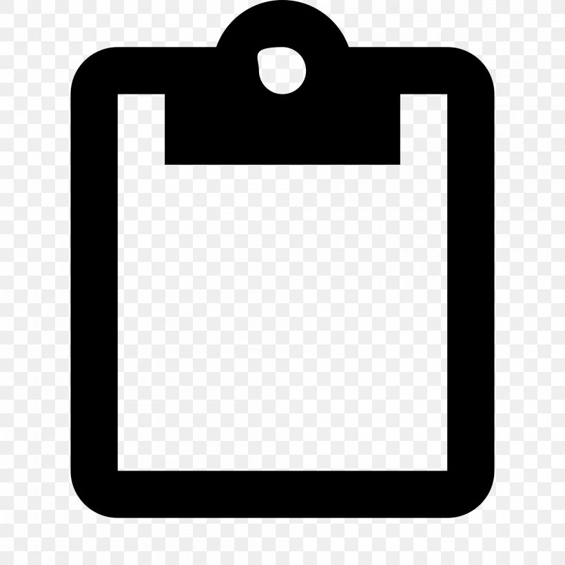 Clipboard, PNG, 2000x2000px, Button, Android, Black, Black And White, Cascading Style Sheets Download Free