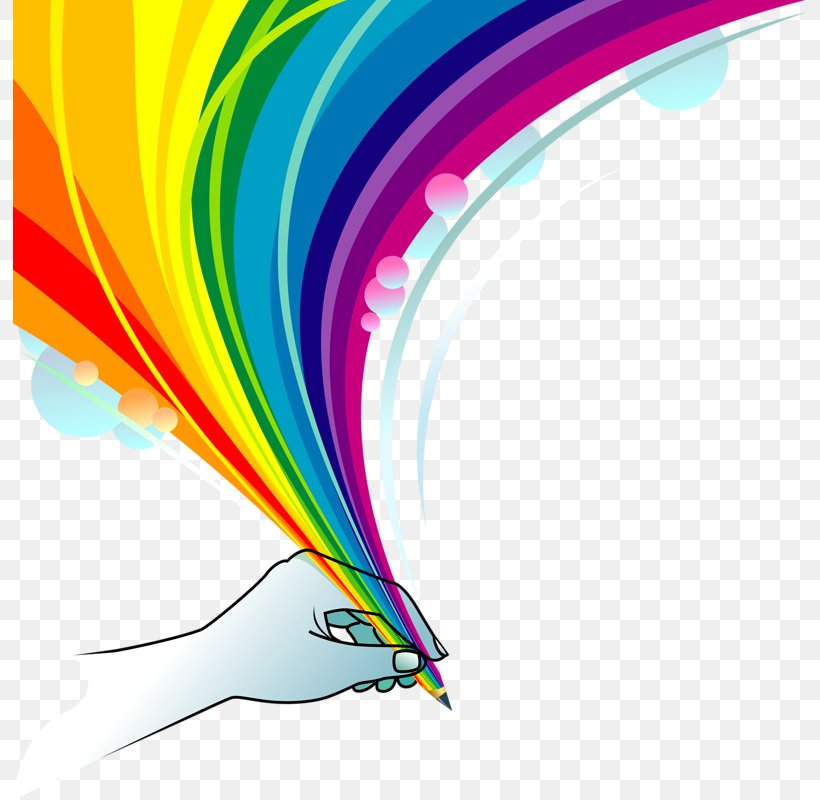 Rainbow Pencil Creativity Illustration, PNG, 794x800px, Rainbow, Beak, Color, Colored Pencil, Creativity Download Free