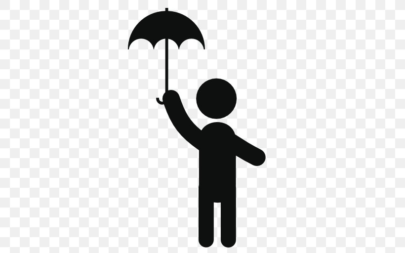 Umbrella Clip Art, PNG, 512x512px, Umbrella, Black And White, Child, Human Behavior, Icon Design Download Free
