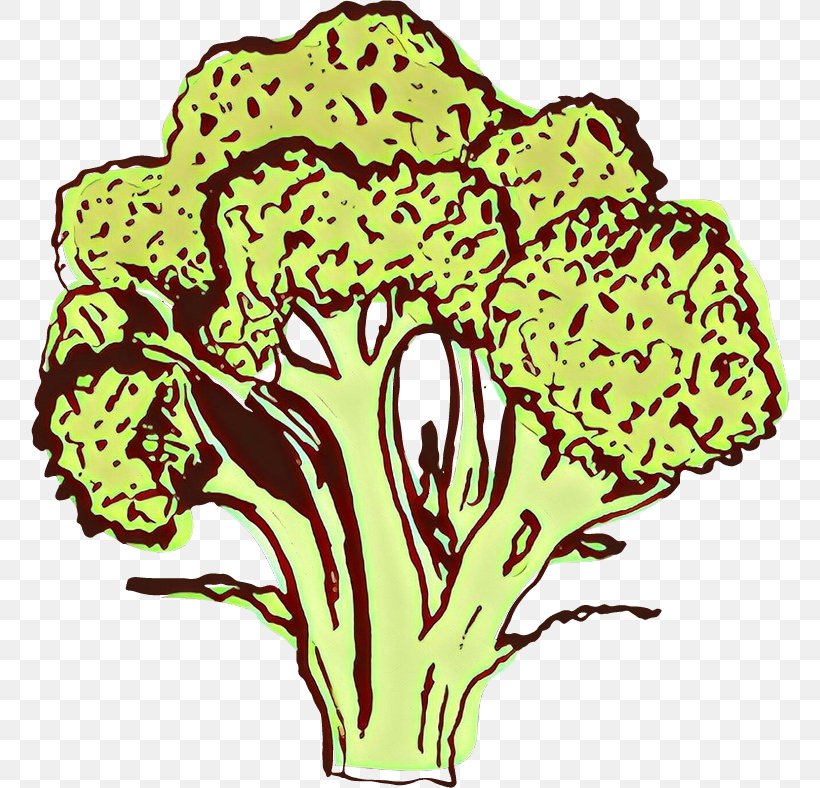 Plant Leaf Vegetable Clip Art Plant Stem Flower, PNG, 758x788px, Cartoon, Cabbage, Flower, Leaf Vegetable, Line Art Download Free