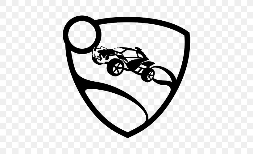Rocket League Logo Decal PlayerUnknown's Battlegrounds Team Vitality, PNG, 500x500px, Rocket League, Black, Black And White, Decal, Electronic Sports Download Free