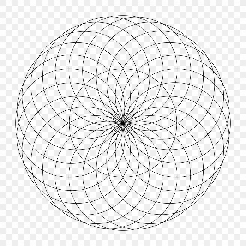 Circle Geometry Pattern, PNG, 2400x2400px, Geometry, Area, Black And White, Decorative Arts, Line Art Download Free