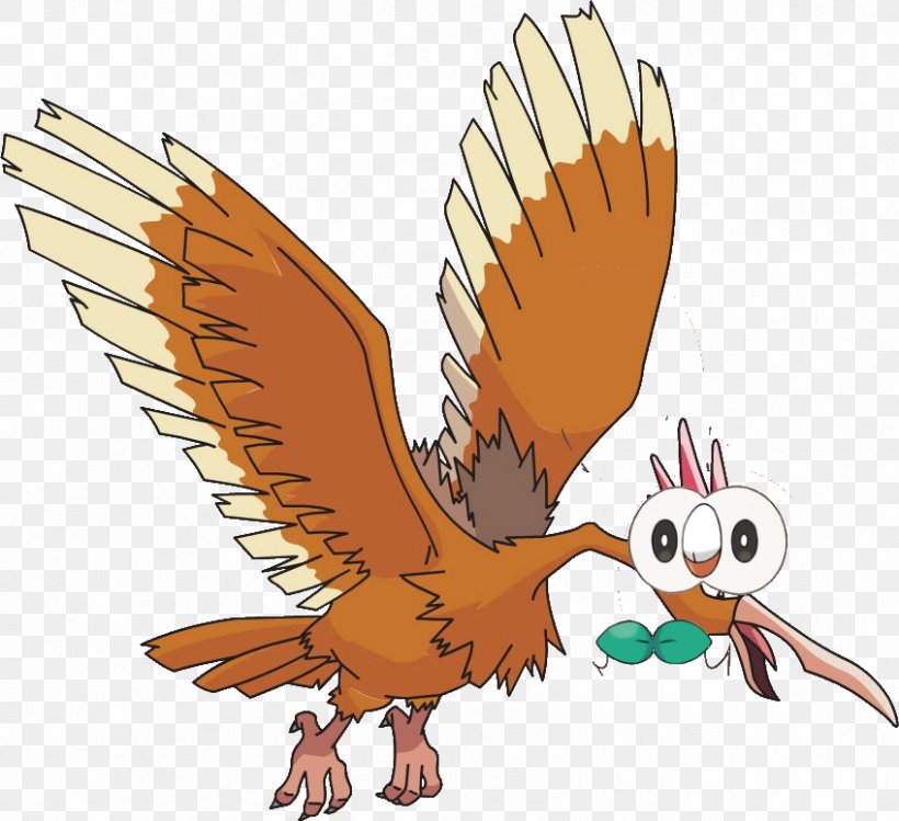 Fearow Spearow Pikachu Normal Pidgeot, PNG, 848x775px, Fearow, Beak, Bird, Bird Of Prey, Butterfree Download Free