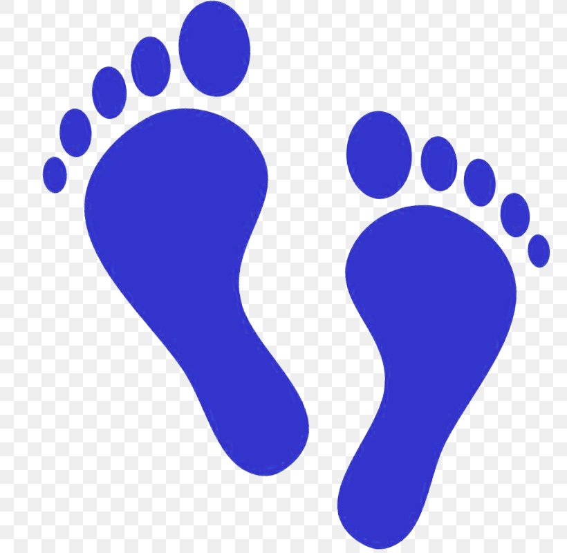 blue footprint