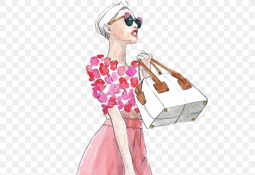 Watercolor Painting Drawing Fashion Illustration Illustration, PNG, 564x564px, Watercolor, Cartoon, Flower, Frame, Heart Download Free