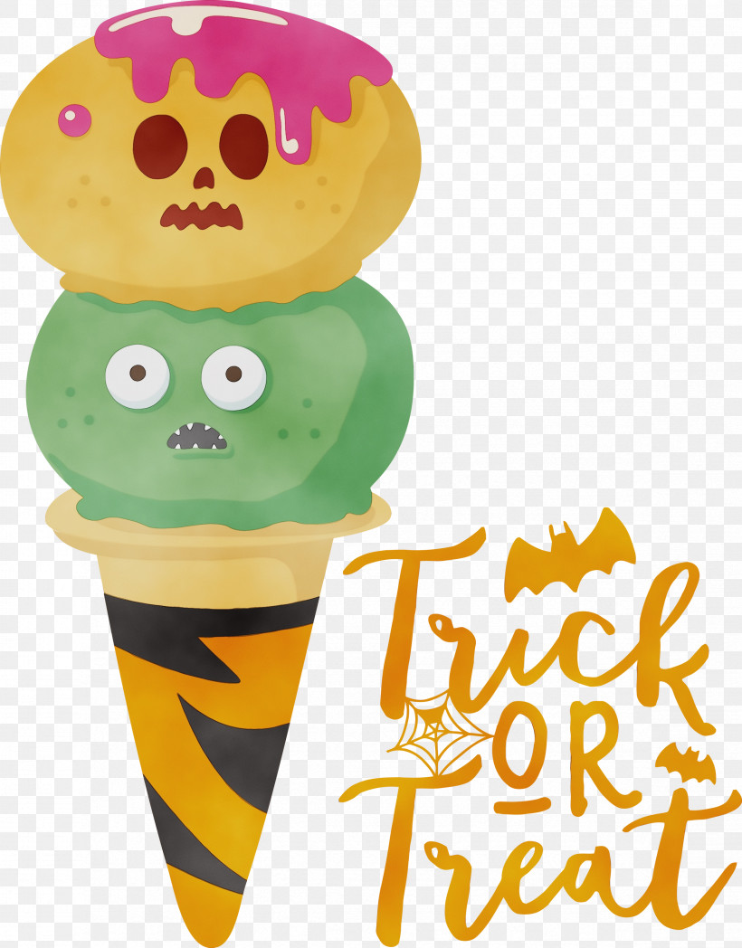 Ice Cream, PNG, 2346x3000px, Trick Or Treat, Cone, Geometry, Halloween, Ice Download Free