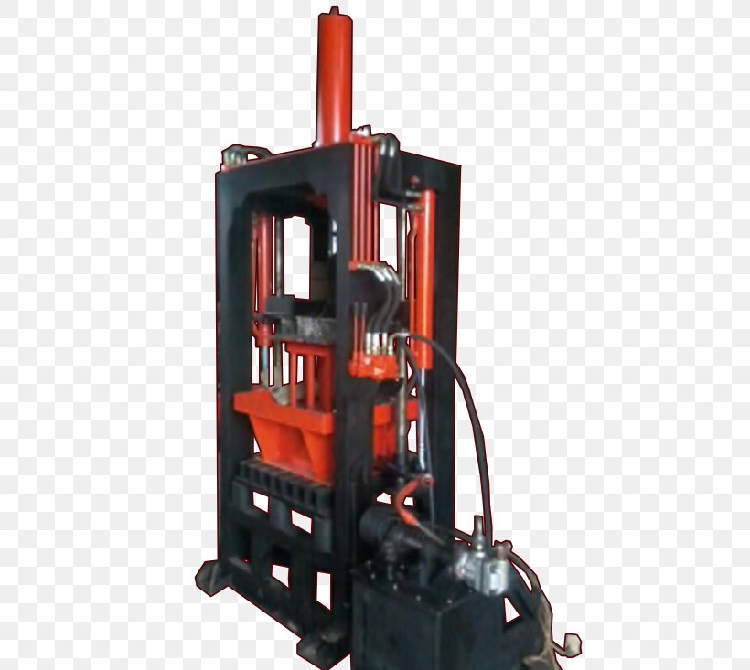 Machine Brick Printing Press Pavement, PNG, 519x733px, Machine, Brick, Crusher, Hydraulics, Pavement Download Free