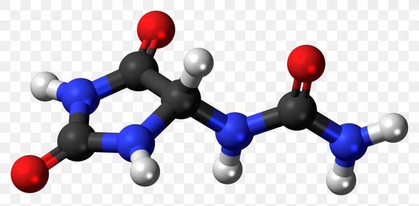 Allantoin Molecule Ball-and-stick Model Chemical Compound Molecular Geometry, PNG, 2025x1000px, Watercolor, Cartoon, Flower, Frame, Heart Download Free