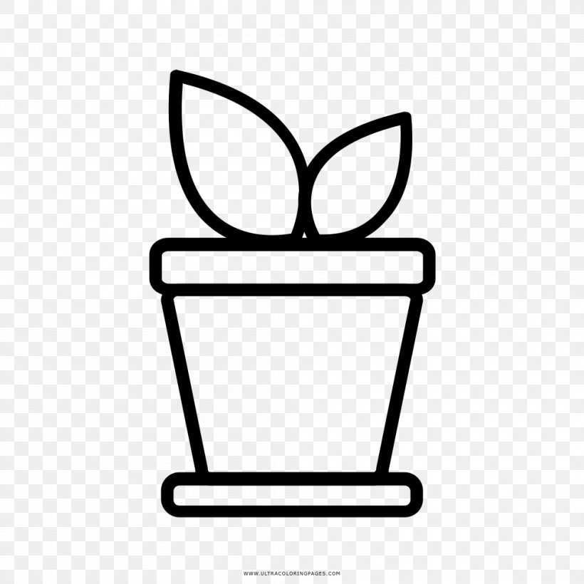 Coloring Book Flowerpot Drawing Vase, PNG, 1000x1000px, Coloring Book, Area, Ausmalbild, Black And White, Chair Download Free