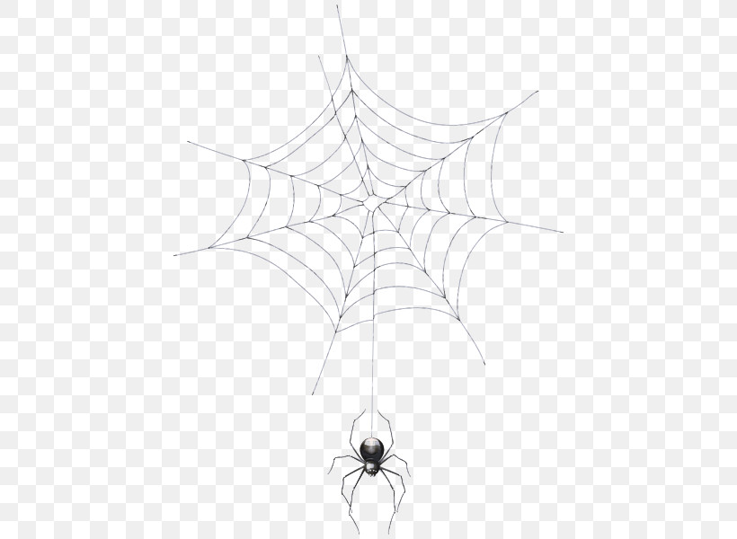 Spider Web, PNG, 442x600px, Black And White, Arachnid, Black, Leaf, Line Art Download Free