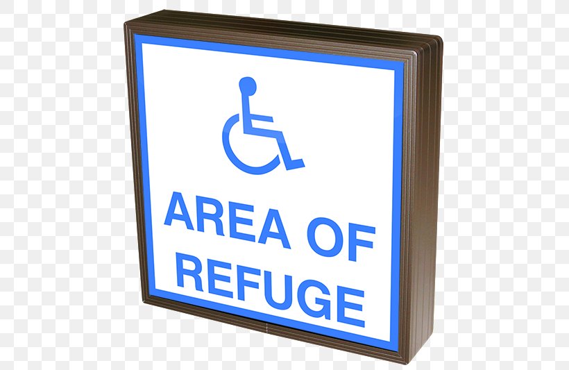 Area Of Refuge Sign Building Safety Emergency, PNG, 500x533px, Area Of Refuge, Ada Signs, Area, Brand, Building Download Free