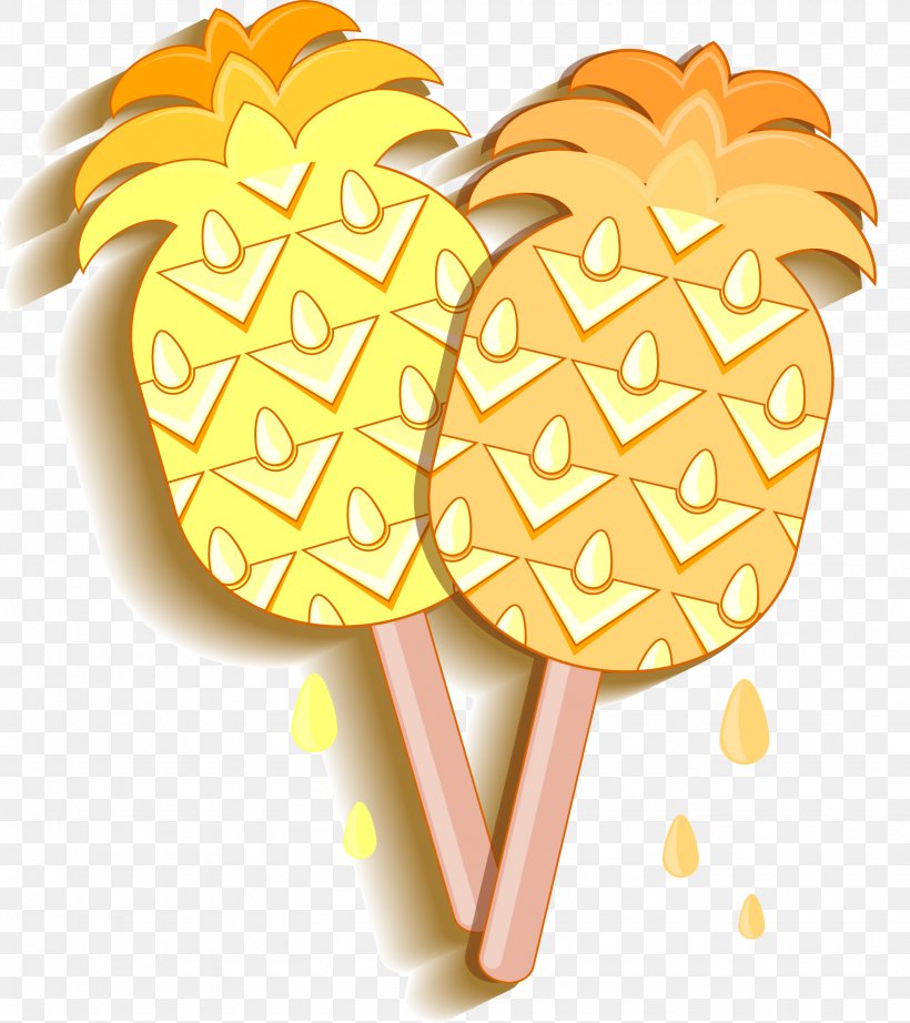 Ice Cream Pineapple Adobe Illustrator Cartoon, PNG, 1945x2189px, Ice Cream, Cartoon, Cdr, Commodity, Drawing Download Free
