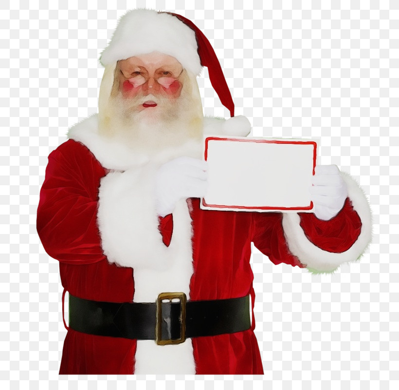 Santa Claus, PNG, 790x800px, Watercolor, Beard, Christmas, Facial Hair, Paint Download Free
