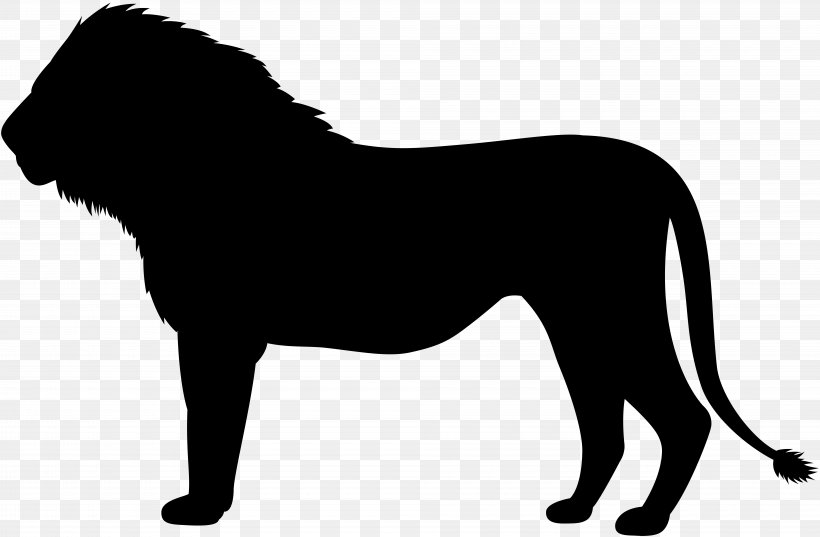 Lion Clip Art, PNG, 8000x5245px, Lion, Big Cat, Big Cats, Black, Black And White Download Free