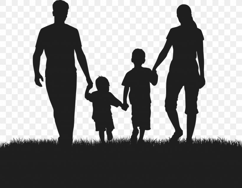 Silhouette Family Divorce, PNG, 1024x798px, Silhouette, Black And White, Child, Divorce, Family Download Free