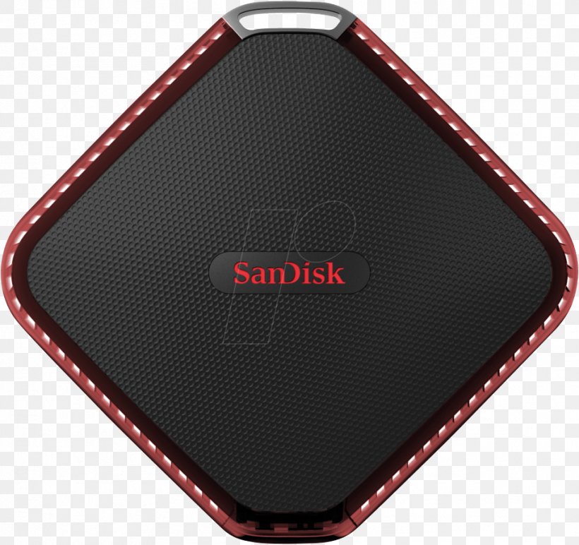 Solid-state Drive SanDisk Extreme 500 Portable SSD SanDisk Extreme External SSD SanDisk Extreme 510 Portable External Hard Drive USB 3.0 1.00 3 Years Warranty, PNG, 958x902px, Solidstate Drive, Electronics, Hard Drives, Hardware, Red Download Free