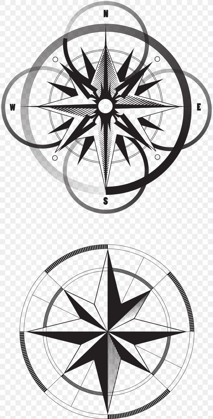 T-shirt Hand Compass, PNG, 1393x2740px, Tshirt, Bicycle Wheel, Black And White, Cartography, Compass Download Free