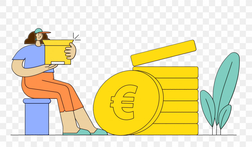 Cartoon Yellow Meter Joint Behavior, PNG, 2500x1458px, Payment, Behavior, Cartoon, Hm, Human Download Free