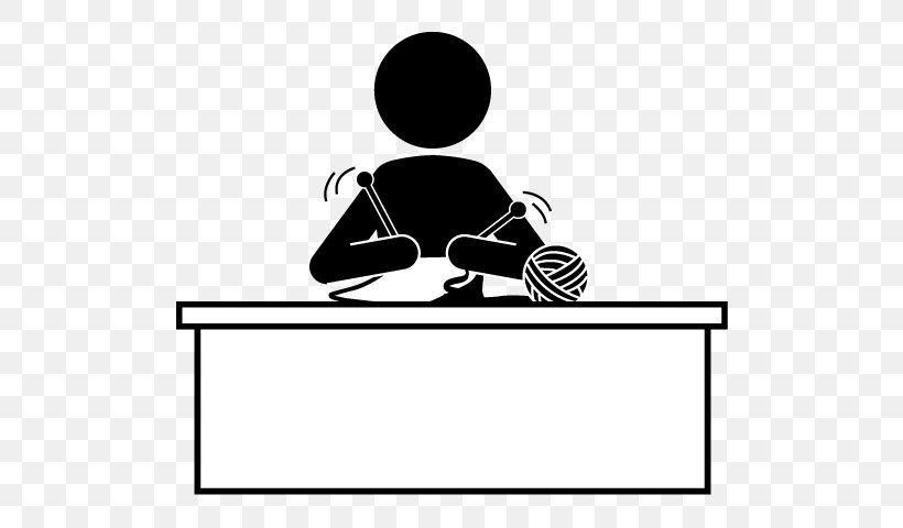 Pictogram Handicraft Knitting Hobby, PNG, 640x480px, Pictogram, Area, Black, Black And White, Communication Download Free