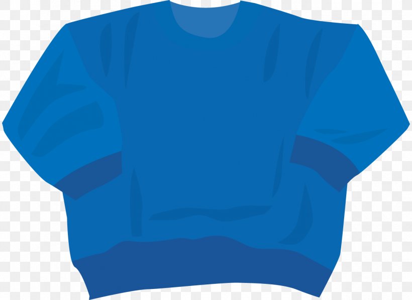 Sweater Clipart., PNG, 1378x1002px, Tshirt, Aqua, Azure, Blue, Cobalt Blue Download Free