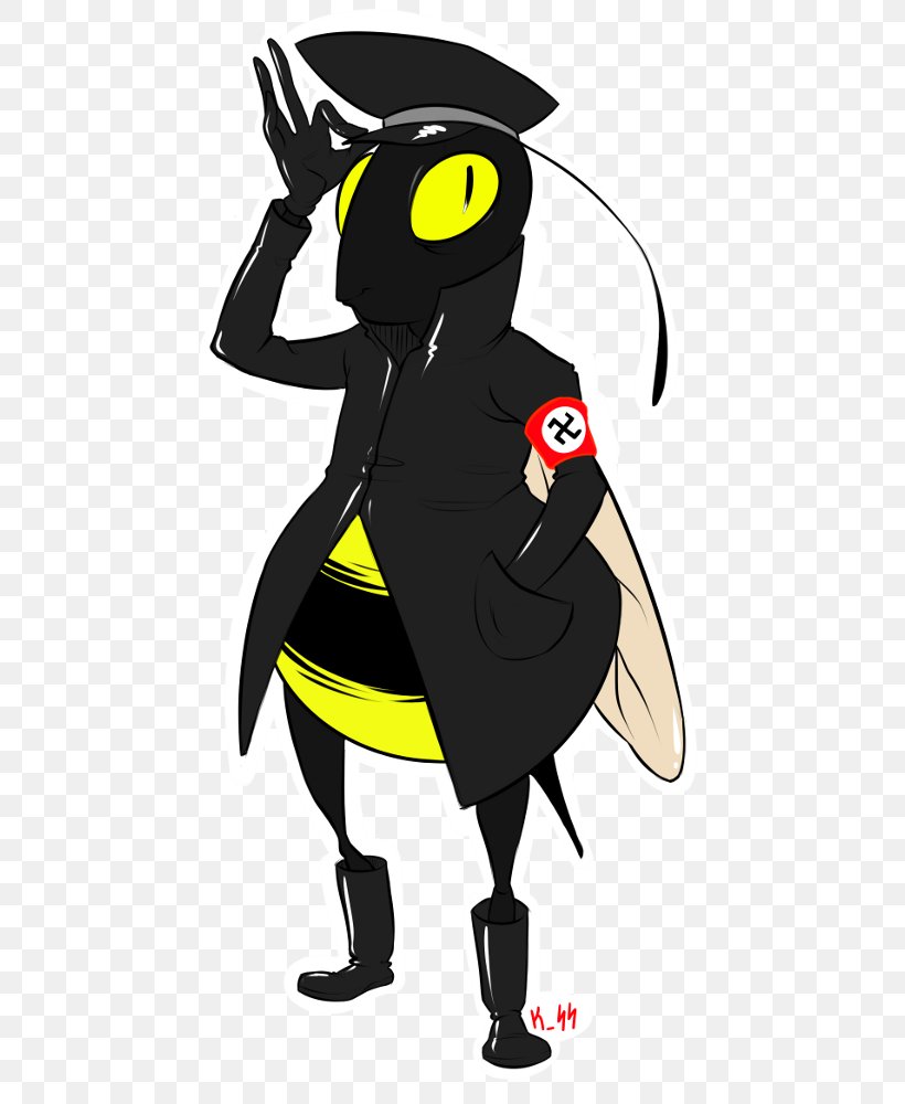 Bee Nazism Insect Wasp Imgur, PNG, 468x1000px, Watercolor, Cartoon, Flower, Frame, Heart Download Free