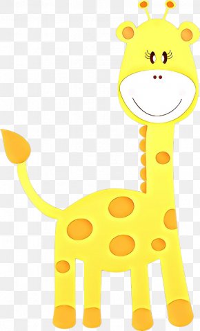 Giraffe Giraffidae Yellow Cartoon Animal Figure, PNG, 2557x3000px