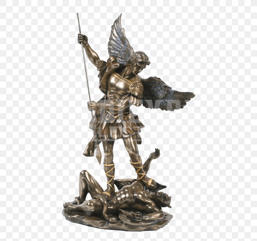 Michael Lucifer Gabriel Statue Sculpture, PNG, 768x768px, Michael, Angel, Archangel, Bronze, Bronze Sculpture Download Free