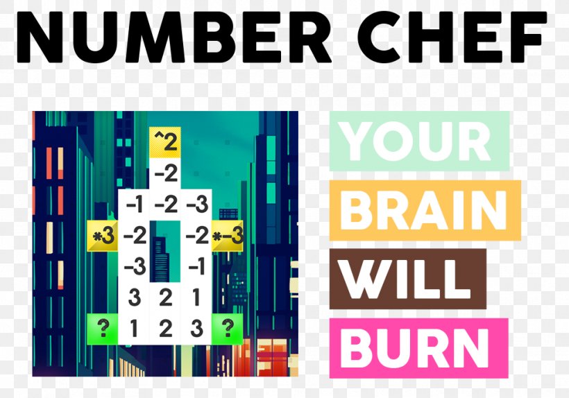 Number Chef Graphic Design Game Brand, PNG, 988x692px, Game, Area, Brain, Brand, Games Download Free