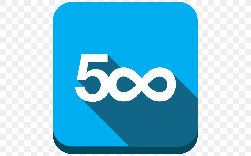 500px Social Media Photography, PNG, 512x512px, Social Media, Area, Art, Blue, Brand Download Free