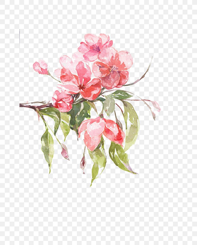 Floral Design Malus Halliana Illustration, PNG, 658x1017px, Floral Design, Artificial Flower, Blossom, Branch, Cut Flowers Download Free