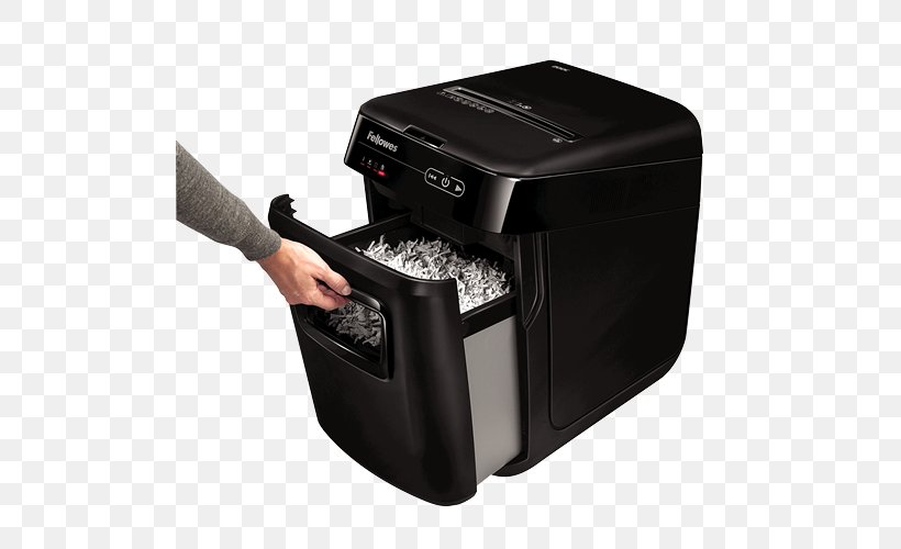 Paper Shredder Fellowes Brands Office Supplies, PNG, 500x500px, Paper, Camera Accessory, Credit Card, Document, Electronic Device Download Free