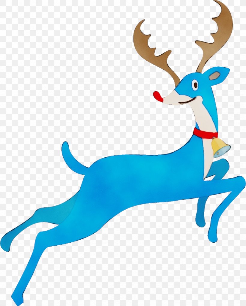Reindeer, PNG, 824x1024px, Watercolor, Animal Figure, Antler, Deer, Paint Download Free