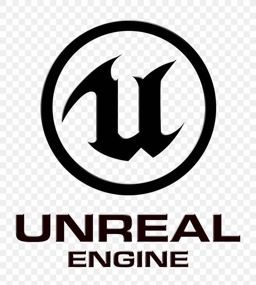 Unreal Engine 4 Game Engine Video Game, PNG, 4012x4469px, Unreal, Area, Black And White, Brand, Computer Software Download Free