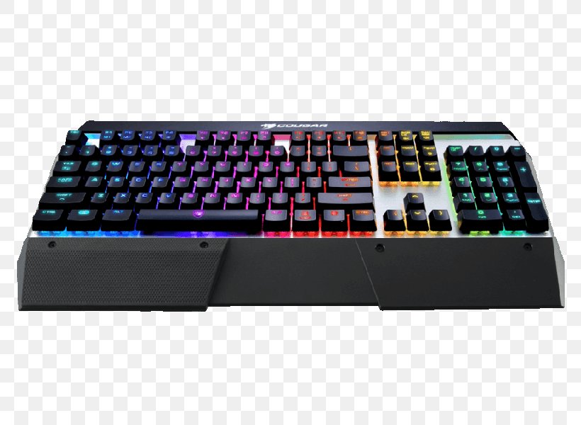 Computer Keyboard Gaming Keypad RGB Color Model Cougar Electrical Switches, PNG, 800x600px, Computer Keyboard, Backlight, Cherry, Color, Computer Component Download Free