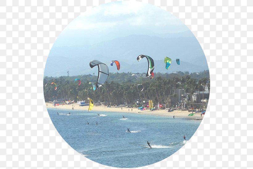 Kitesurfing Sport Kite Boracay Windsport, PNG, 546x546px, Kitesurfing, Air Sports, Boardsport, Boracay, Coastal And Oceanic Landforms Download Free