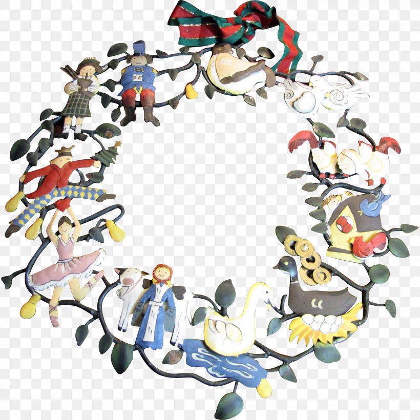 Folk Art Painting Wreath Christmas Day, PNG, 2002x2002px, Folk Art, Art, Artwork, Bird, Christmas Day Download Free