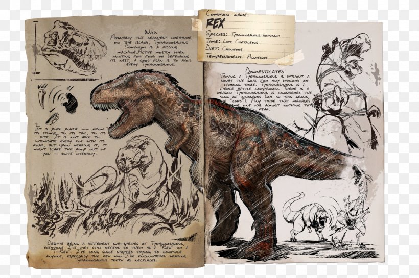 ARK: Survival Evolved Tyrannosaurus Mosasaurus Spinosaurus Dinosaur, PNG, 1600x1064px, Ark Survival Evolved, Allosaurus, Carnivore, Dinosaur, Dire Wolf Download Free