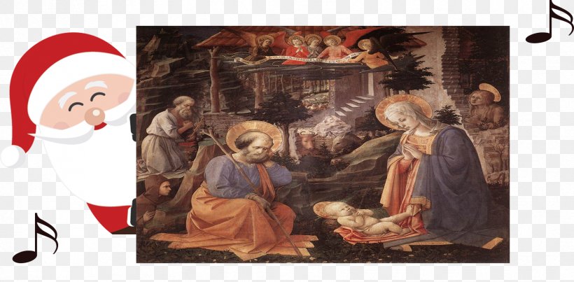 Joseph, Jerome, Mary Magdalen And Hilarion Adoration Of The Child With Saints Art Christmas Filippo Lippi, PNG, 1707x841px, Art, Christmas, Decor, Filippo Lippi, Mary Magdalene Download Free